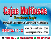 Tablet Screenshot of cajasmultiusos.com